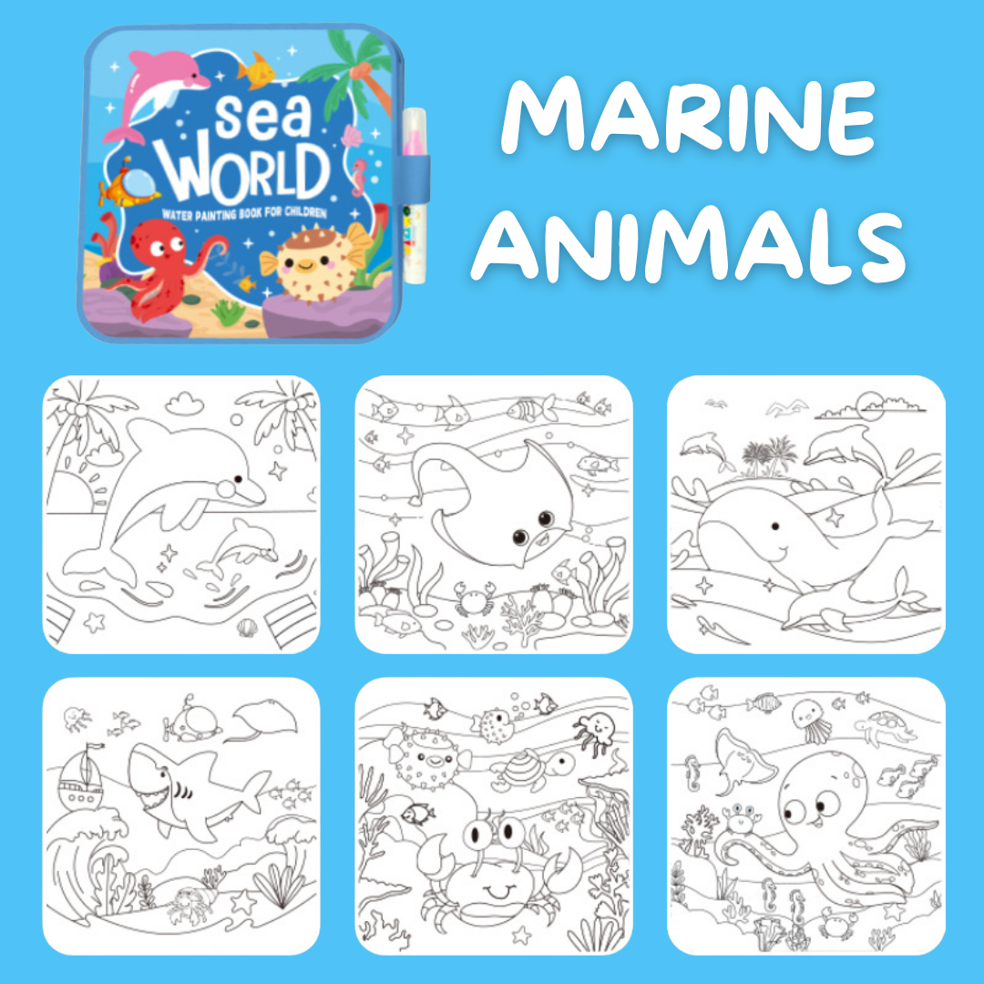 AquaKids™ Water Coloring - Reusable & Mess-Free
