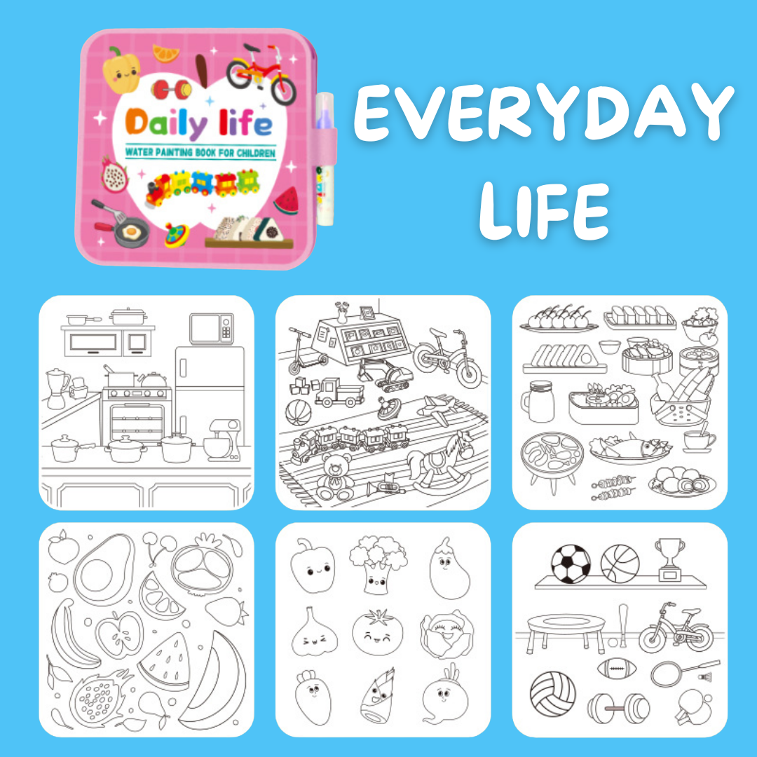 AquaKids™ Water Coloring - Reusable & Mess-Free