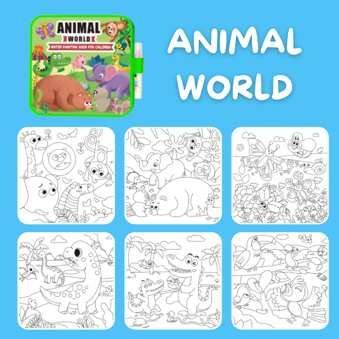 AquaKids™ Water Coloring - Reusable & Mess-Free