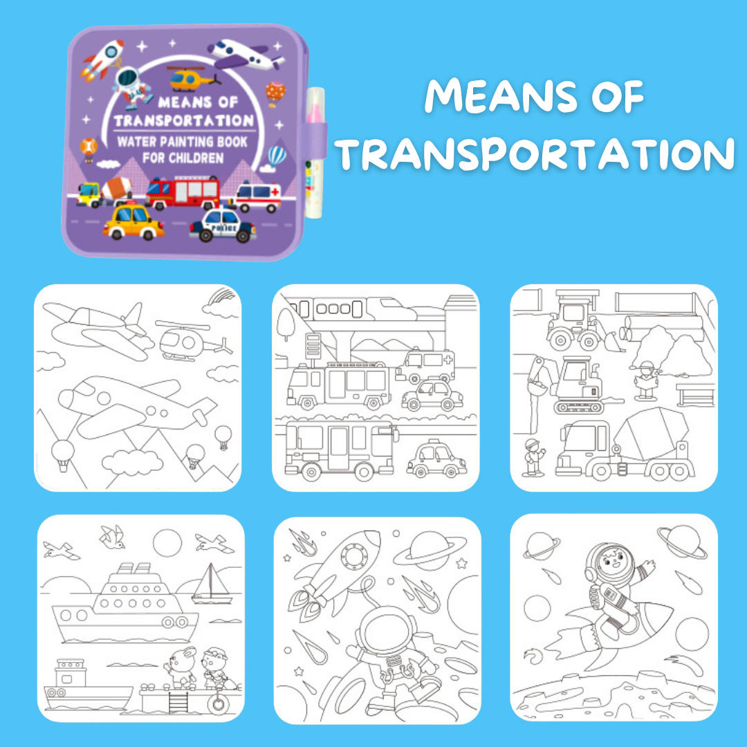 AquaKids™ Water Coloring - Reusable & Mess-Free