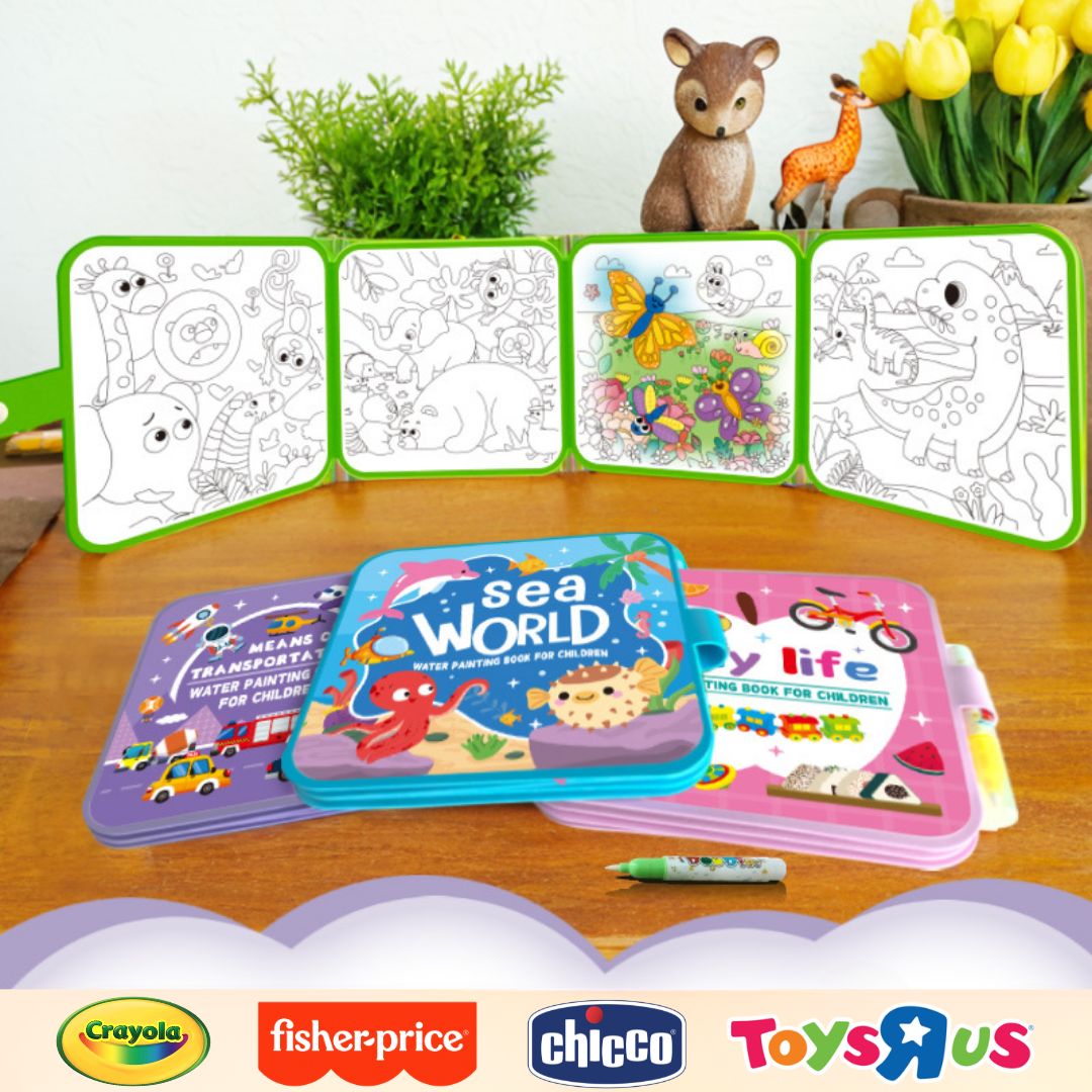 AquaKids™ Water Coloring - Reusable & Mess-Free