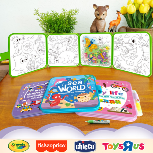 AquaKids™ Water Coloring Book-Reusable & Mess-Free